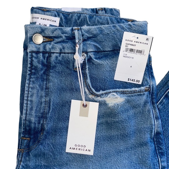 NWT Good American Good Vintage Jeans in Indigo 116 - Picture 6 of 11